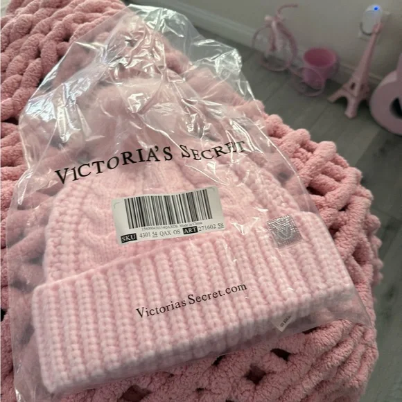 Victoria's Secret Soft Pink Kids Hat